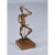 Mid-Century Gold and Black Brutalist Drummer Figurine Sculpture on Wood Pedestal For Sale - Image 6 of 9