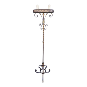 1920s Spanish Revival Torchiere Floor Lamp