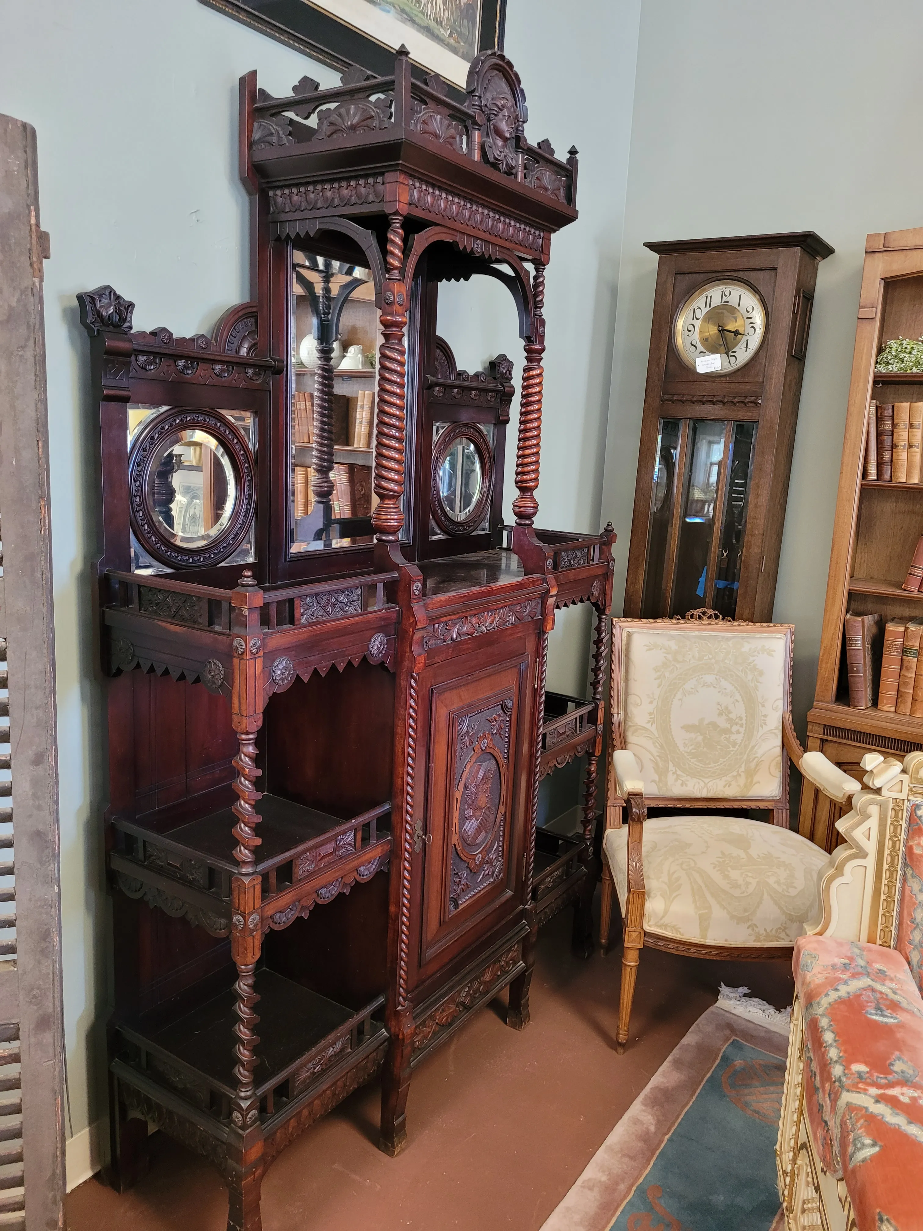 Late 19th Century Victorian Eastlake Etagere | Chairish