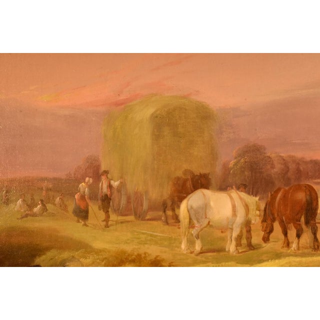 Traditional 18th Century Summer Haying Scene by W. F. Withirington For Sale - Image 3 of 5