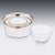 Silver Silver & Glass Caviar Bowl & Serving Spoon Set from Cartier, 1990s, Set of 3 For Sale - Image 8 of 18