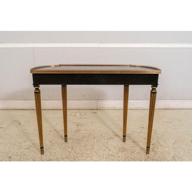 Scarborough House Hand Painted Chinoiserie Ebony & Gilt Gold Console Table For Sale - Image 18 of 18