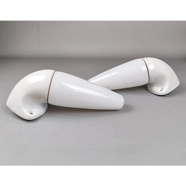 Porcelain Bathroom Wall Lights by Sigvard Bernadotte for Ifo, 1950s, Set of 2 For Sale - Image 9 of 14