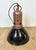 Industrial Italian Black Enamel Factory Lamp with Iron Top, 1950s For Sale - Image 10 of 18