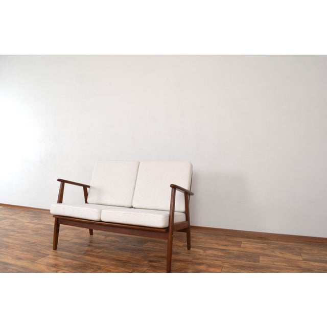 Mid-Century Modern Danish Teak 2-Seater Sofa, 1960s For Sale - Image 9 of 12