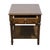 Late 20th Century Drexel Furniture Bookmatched Walnut Italian Mediterranean Style 20" Accent End Table For Sale - Image 5 of 12