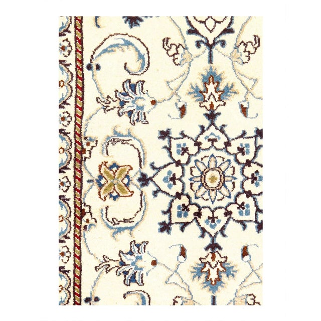 Original Fine Persian NAIN rug. Handmade Hand-knotted Lam's Wool and Silk on a Cotton Foundation Hand-Spun Wool Rug...