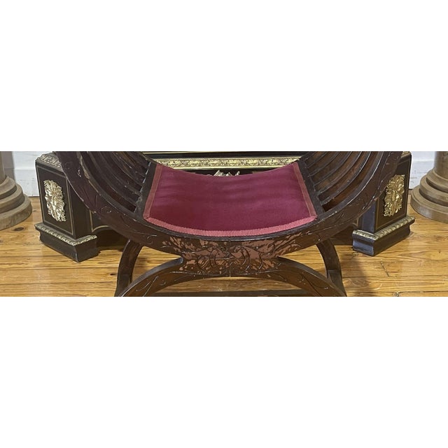 Wood Vintage Brown Wooden Chair For Sale - Image 7 of 8