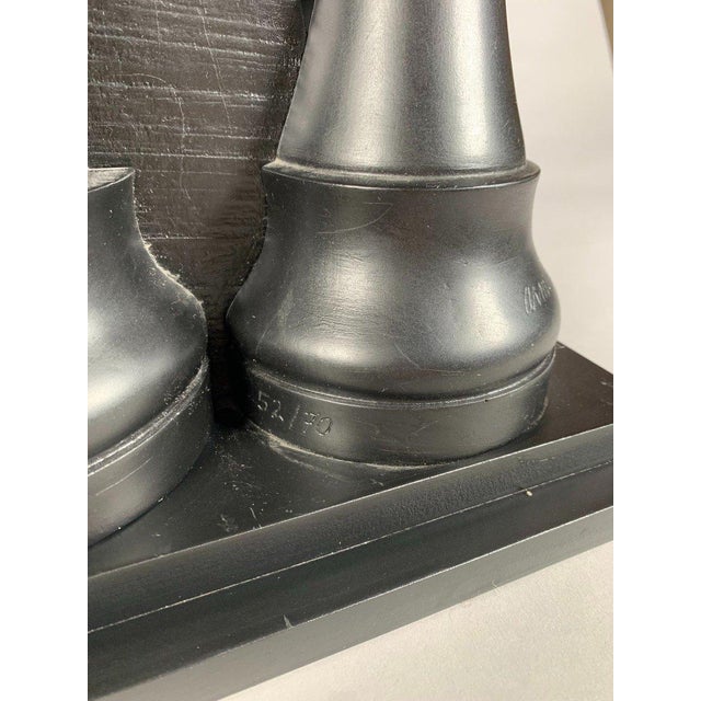 Black Arman Fernandez (1928-2005) - Sculpture, Gambit, The Great Chess Game (2003) - 45 cm For Sale - Image 8 of 11