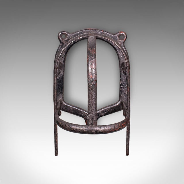 Set of 4 Antique Crop Hanging Racks, English, Iron, Hooks, Equestrian, Victorian For Sale - Image 4 of 12