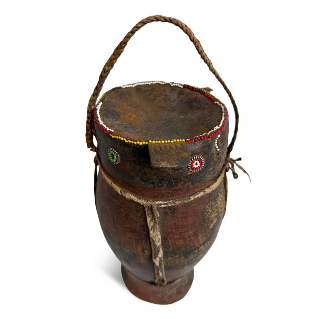 Wood Antique Old Herbal Medicine Container Kenya For Sale - Image 7 of 13