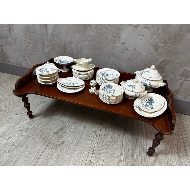 Antique Dinner Set from Gien, 1900, Set of 50 For Sale - Image 11 of 18