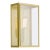 Wall light in brass lacquered in color with outside fitted clear or frosted glass and spring closure. For indoor and...