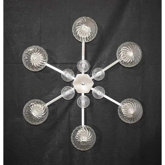 Metal 21st Century Modern Flush Mount by Fabio Ltd For Sale - Image 7 of 10