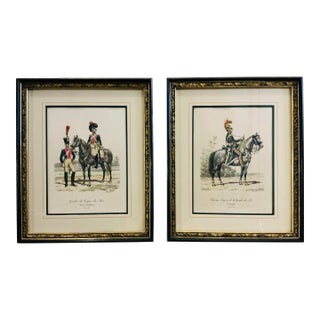 Antique Prints of the "Guards of the Kings of France" by Eus Titeux, C 1890. For Sale