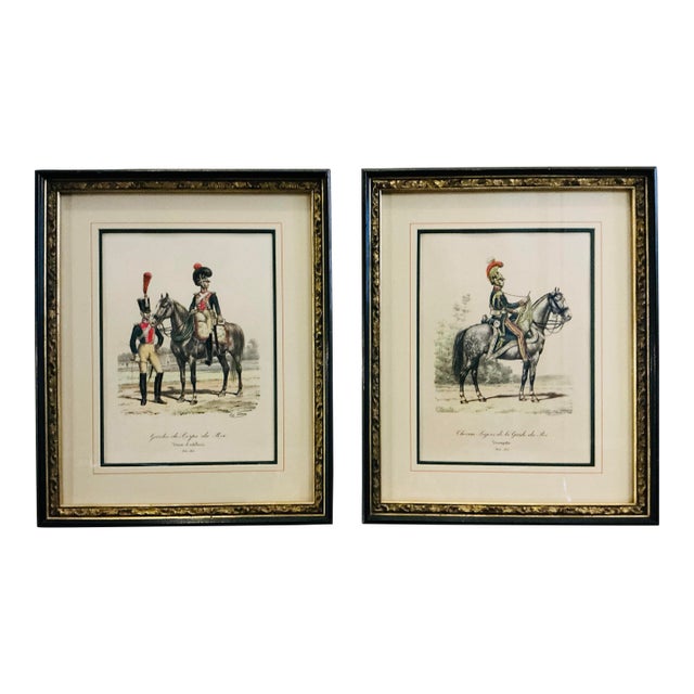Antique Prints of the "Guards of the Kings of France" by Eus Titeux, C 1890. For Sale