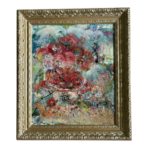 "Cherry Bomb", Original Oil Painting, Abstract, Expressionism, by Van Ness