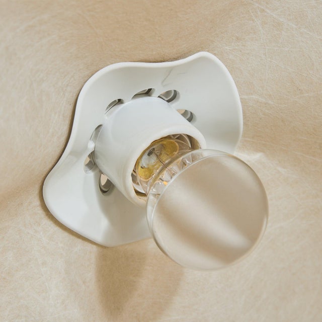 Beige 1970s Italian 'Area Curvea' Table Lamp by Mario Bellini For Sale - Image 8 of 11