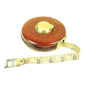 English Early 20th Century Leather Bound Tape Measure
