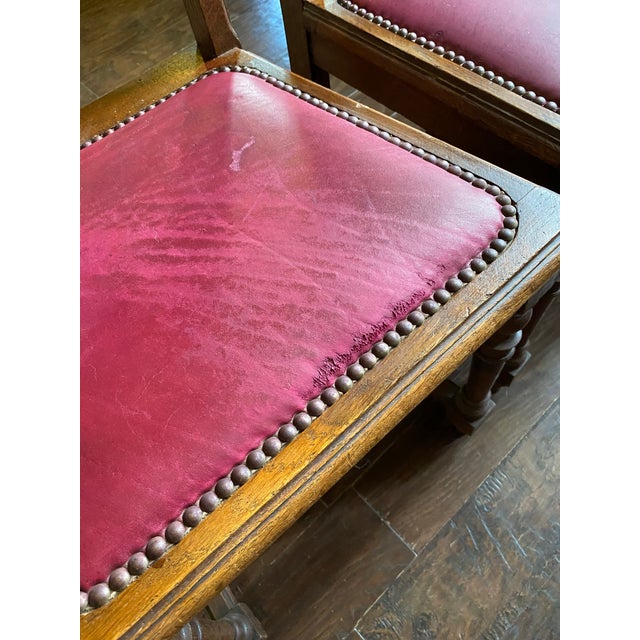 Early 20th Century Louis XVI French Carved Bow-Top Dining Chairs - Set of 6 For Sale In Houston - Image 6 of 11