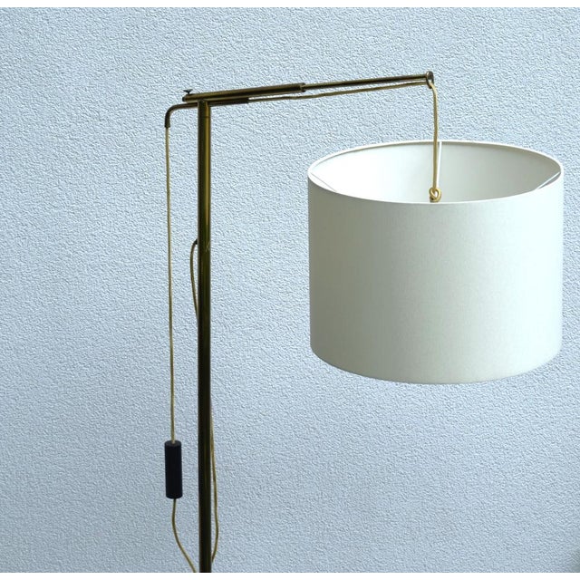 Counterweight Floor Lamp by Franz Hagenauer for Werkstätte Hagenauer Wien, 1950s For Sale - Image 11 of 14