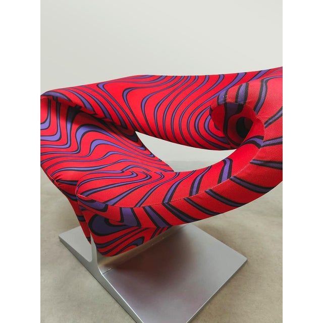 Artifort Vintage Dutch Ribbon Easy Lounge Chair by Pierre Paulin for Artifort, 1970s For Sale - Image 4 of 6