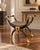 A striking vintage Maitland-Smith curule bench combining classical form with dramatic black-and-gilt detailing and Asian-...