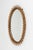 Glass Midcentury Rattan and Bamboo Oval Wall Mirror Franco Albini Style, Italy 1960s by Franco Albini For Sale - Image 7 of 14