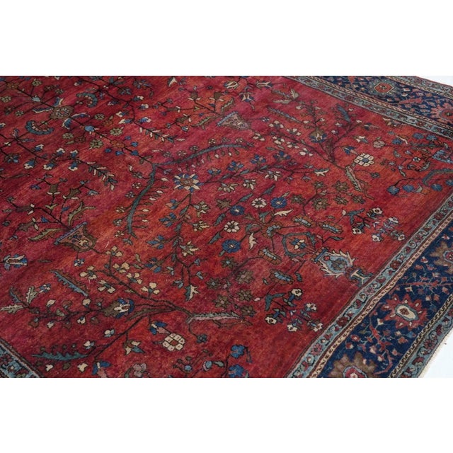 Antique Mohajeran Sarouk Rug 6'10'' x 10'4'' For Sale - Image 4 of 10