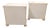 Vintage White Bedside Tables, 1960s, Set of 2 For Sale