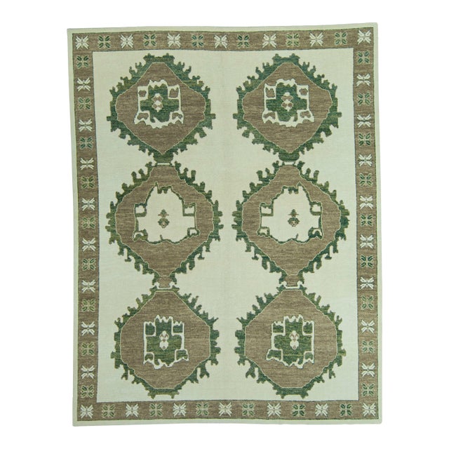 Turkish Oushak Rug 9'5" x 12' #20140 For Sale