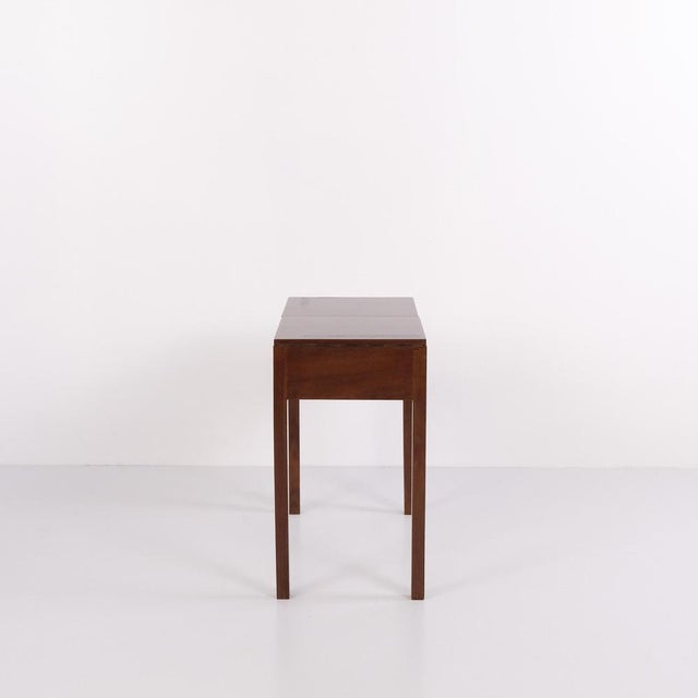 Mahogany Sewing Table with Storage Compartment, 1940s For Sale - Image 4 of 12