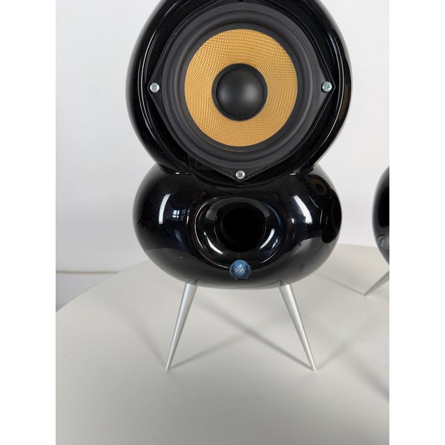 Scandyna Minipod + Micropod Designer Speakers from Simon Ghahary, Denmark, 2000s, Set of 4 For Sale - Image 6 of 10