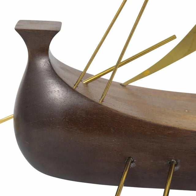 Viking Sailing Boat from Werkstatte Hagenauer, 1935 For Sale - Image 6 of 8