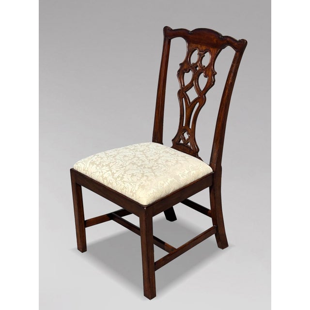 Edwardian Chippendale Mahogany Dining Chairs, 1910, Set of 6 For Sale - Image 4 of 13