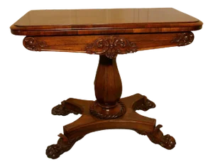 William IV Folding Games or Card Table, 1830s