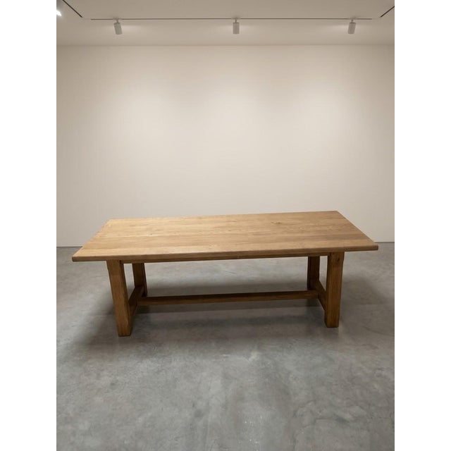 Large Farmhouse French Oak Table, 1920 For Sale - Image 4 of 4