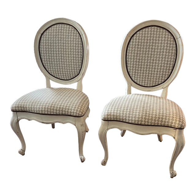 Pair of 20th Century Italian Revival Venetian Occasional Chairs For Sale