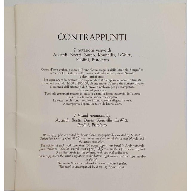 Black Giulio Paolini, Ladies and Gentlemen…, 1988, Silkscreen For Sale - Image 8 of 12