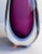 Murano Glass Sommerso Stem Vase amethyst in blue sommerso graceful teardrop shape attributed Flavio Poli for Seguso Vetri...