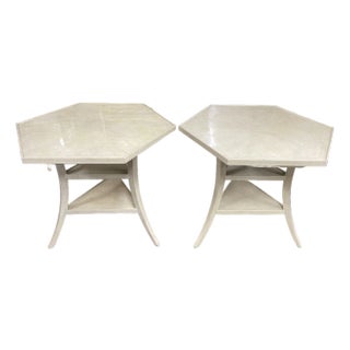 Dennis & Leen Lambert Hexagonal Side Tables—A Pair For Sale