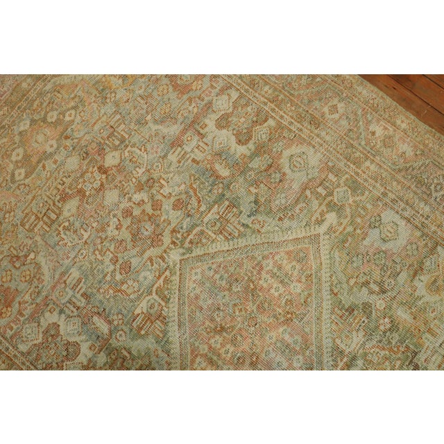 Early 20th Century Early 20th Century Pastel Shabby Chic Persian Mahal Rug - 4'4" x 6'7" For Sale - Image 5 of 7