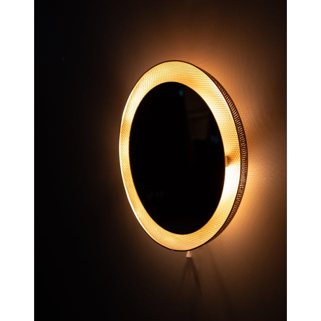 Metal Back Lid Mirror by Mathieu Matégot for Artimeta, 1950s For Sale - Image 7 of 10