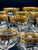 French Belle Époque Hand-Blown and Hand-Gilded Glass Champagne Coupes, Wine, Port and Liqueur Glasses, 1900s, Set of 18 For Sale - Image 18 of 18