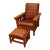 Early 21st Century Amish Made Mission Arts and Crafts Quartersawn Oak Morris Recliner and Ottoman For Sale