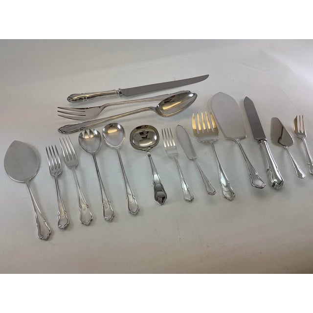 Silver 1980s Silver Bridal Cake Knife., Du Barry For Sale - Image 8 of 14