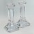 Olle Alberius Pair of Orrefors Crystal “Regina” Candlesticks (Tall 7 5/8”) Signed by Olle Alberius (4536-65 Vintage 1990s, Sweden) For Sale - Image 4 of 15