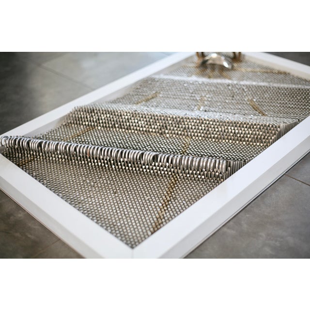 Sculpture, 1980s, Steel Rods with Aluminum Support For Sale - Image 10 of 18