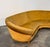 Yellow Curved Velvet Sofa by Federico Munari With Matching Armchairs, Italy, 1950s For Sale - Image 8 of 9