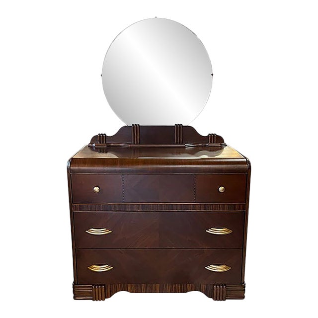 42" Finished 3 Drawer Vintage Dresser For Sale